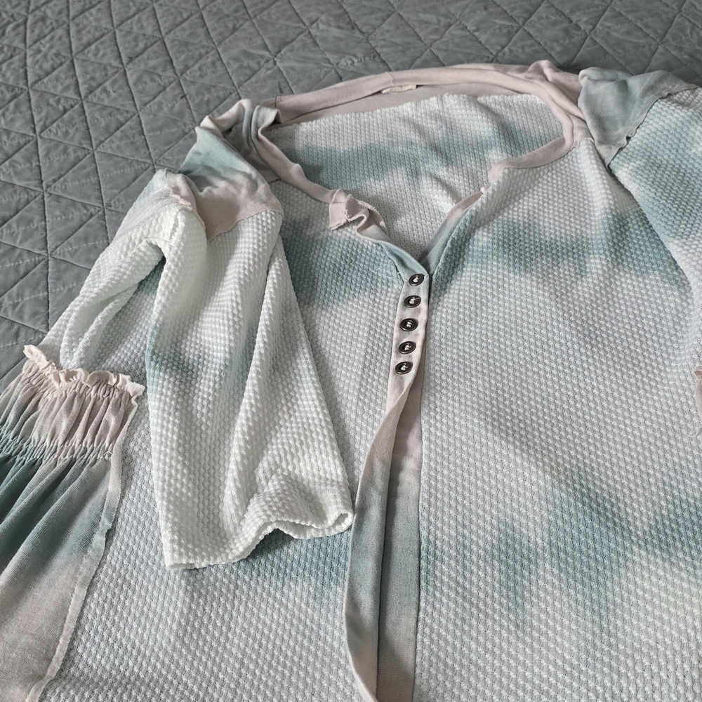 POL Blue and White Button Down Shirt